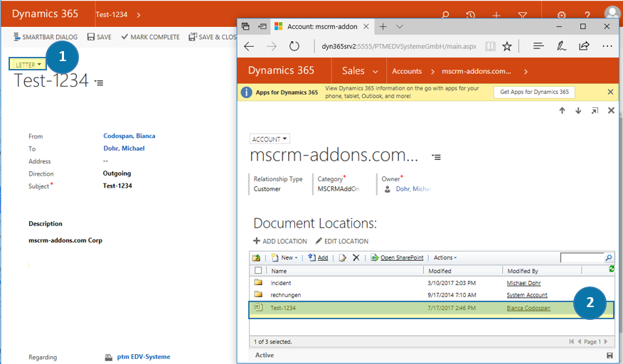 Further document processing