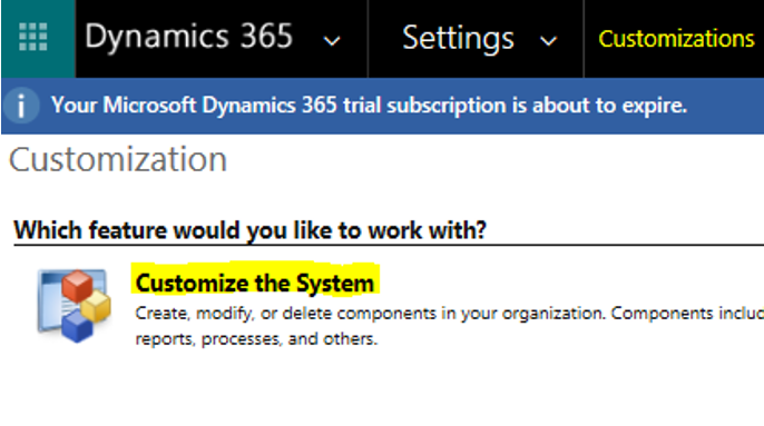 Customize the System