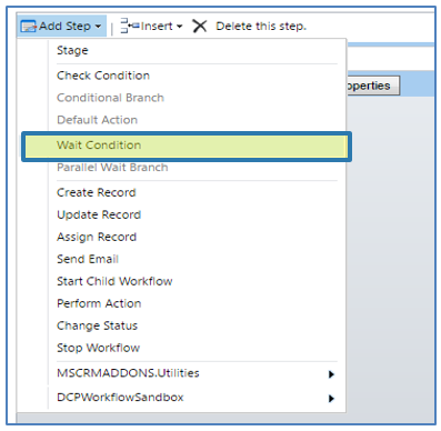 Add a Wait Condition