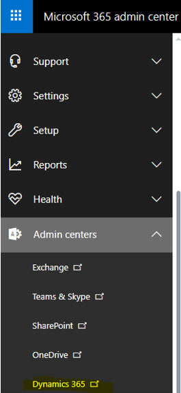 Admin Centers