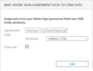 Map Adobe Sign Agreement Data 