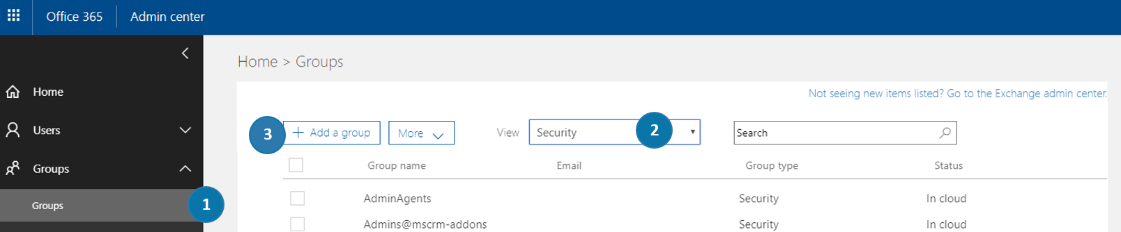 Office 365 - Security Groups