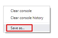  Chrome Console Save 