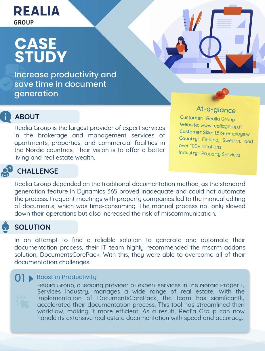 Realia Group Case Study